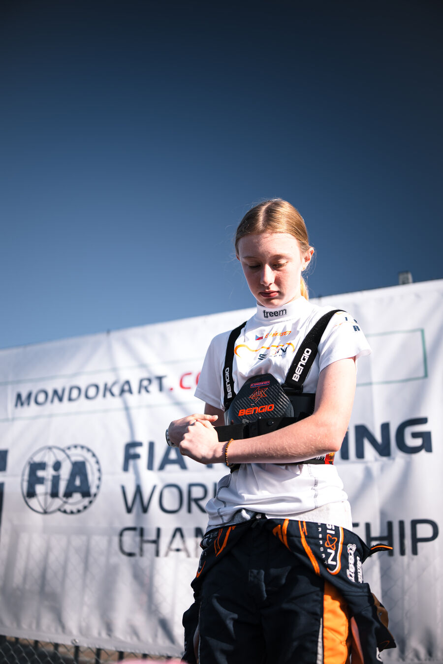 Ella Häkkinen at the FIA Karting European Championship in Kristianstad, 2025
