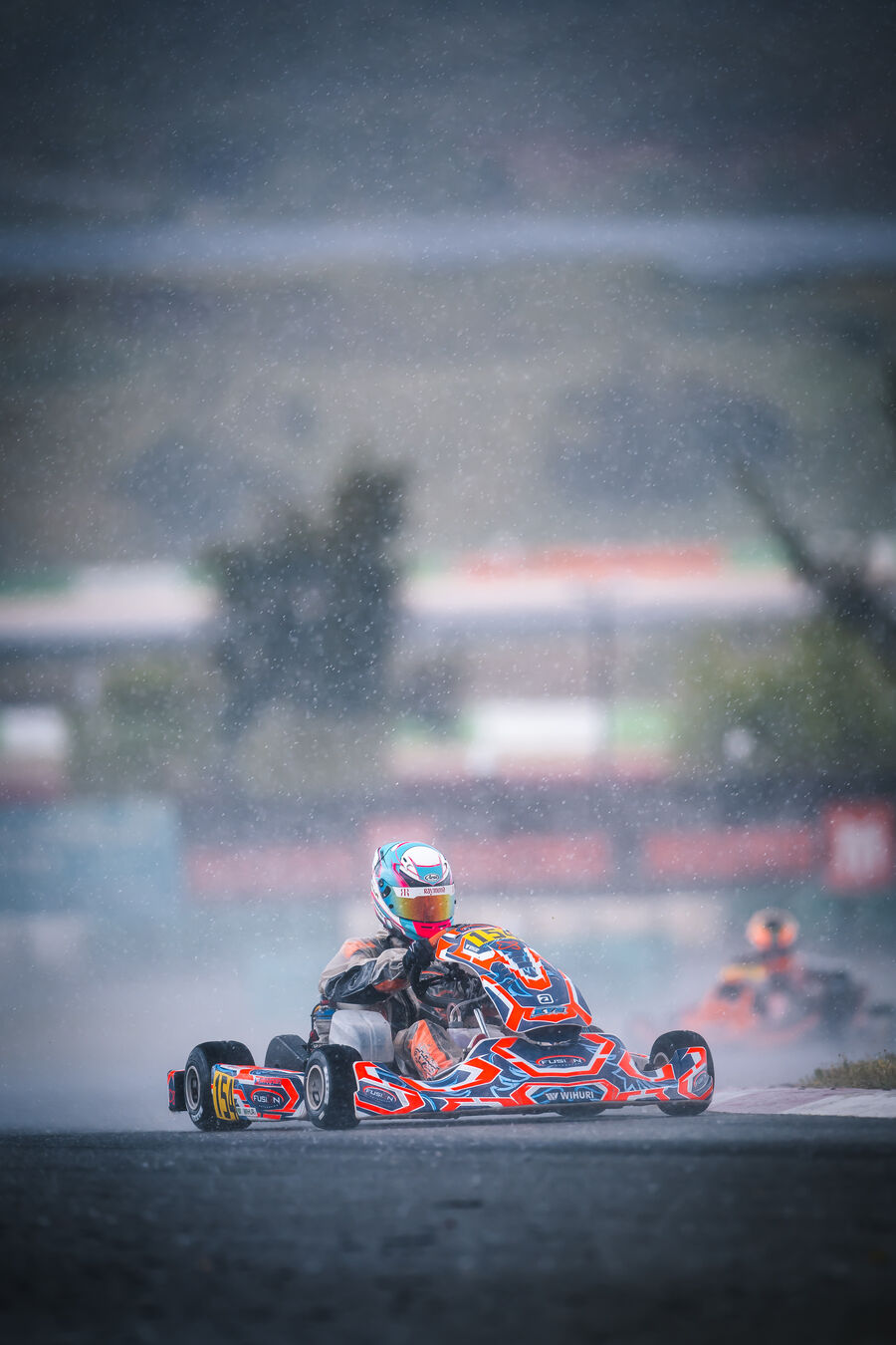 Ella Häkkinen racing in the wet in Portimão, 2025