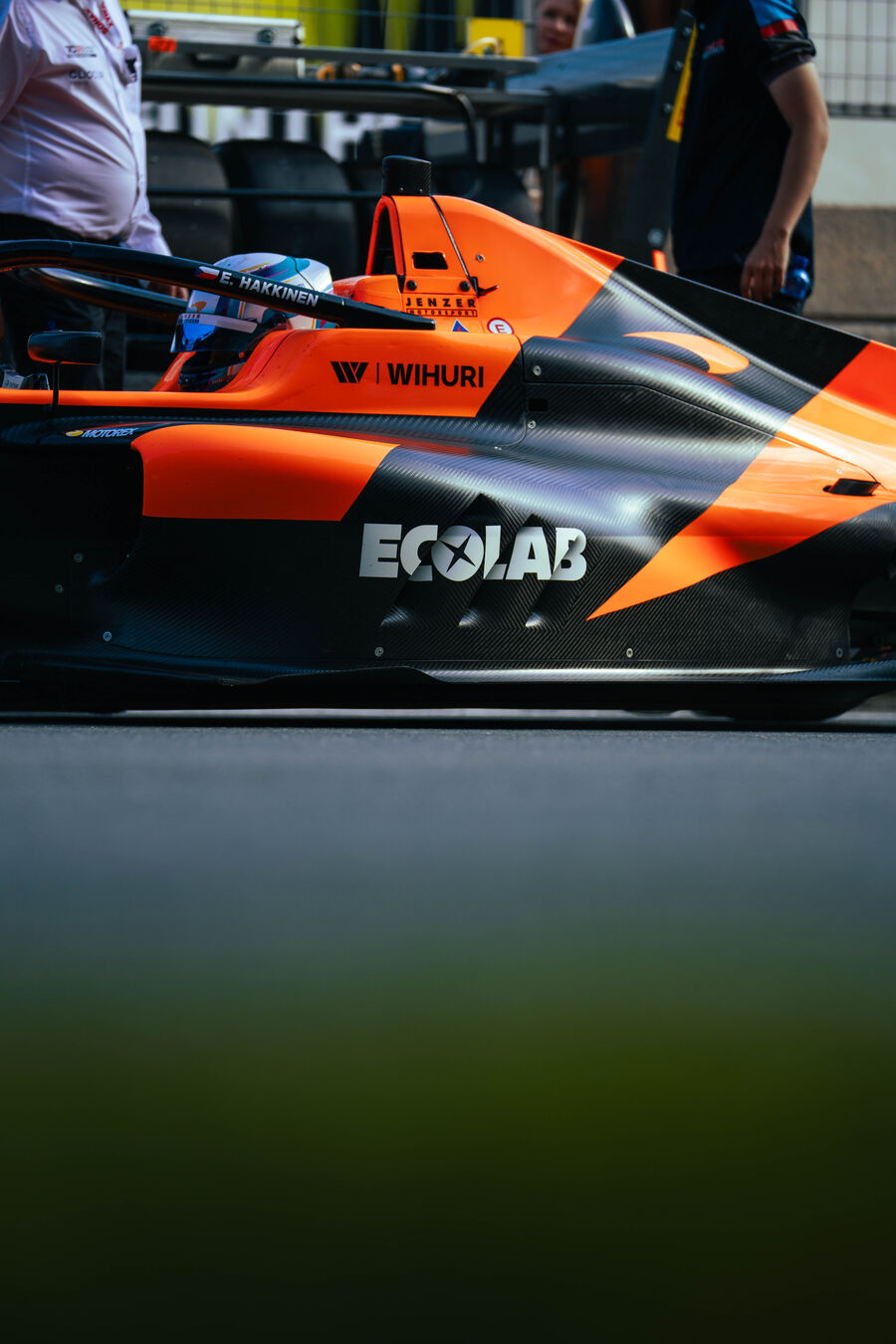Ella Häkkinen's Formula 4 car, close up, 2026
